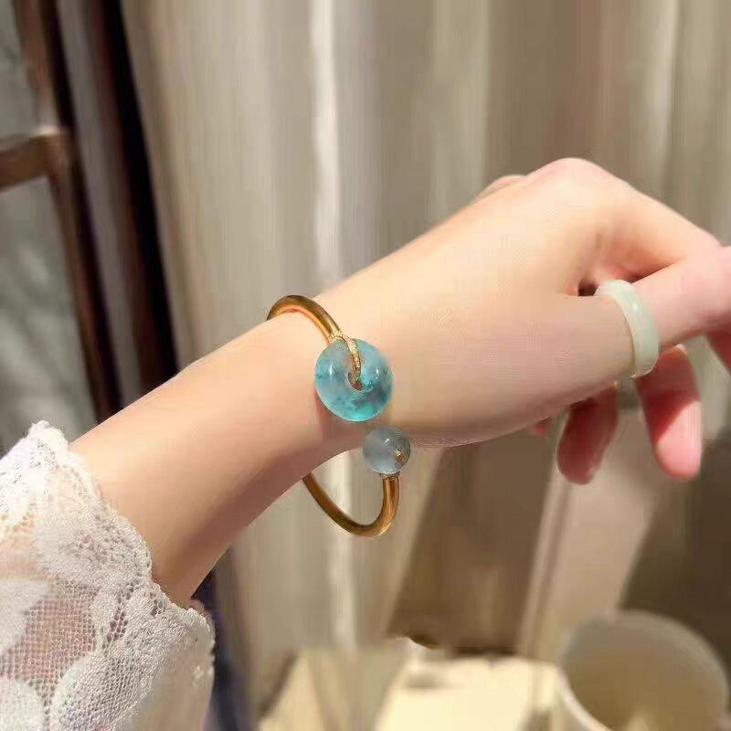 New Chinese Safety Buckle Bracelet Summer Cool Temperament Bracelet Girls New Niche Fashion Versatile Jewelry