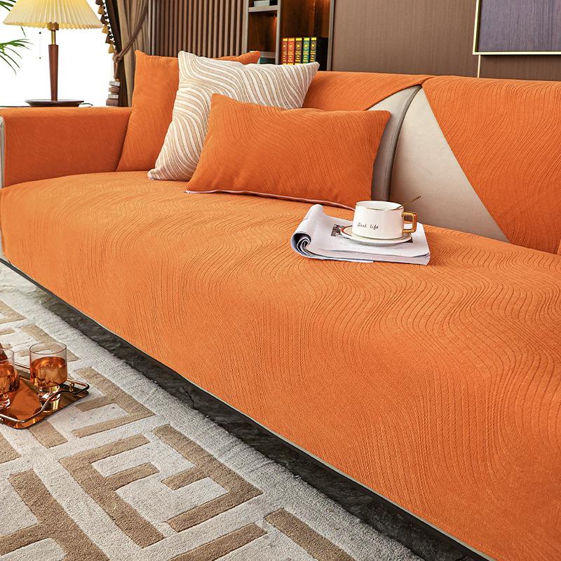 Light Luxury Sofa Cushion Chenille Four Seasons Universal Simple Non-Slip Sofa Cover Towel Cover Cushion