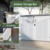 Outdoor HDPE Garden Storage Cabinet for Tools and Sundries