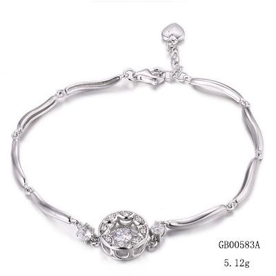 925 Silver Zircon Module Bracelet Sterling Silver Bracelet Premium Christmas Gift Custom
