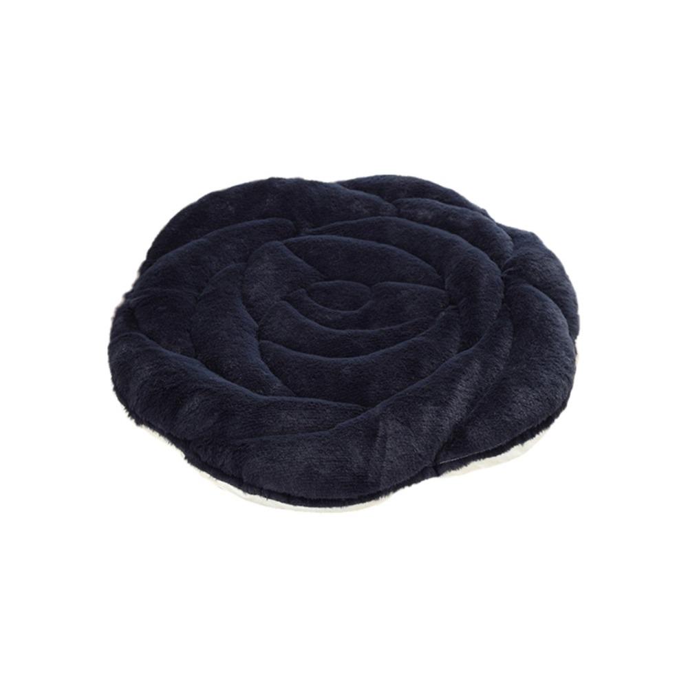 

Home Decoration Rose Shaped Chair Cushion Quilted Thickened Tatami Sofa Cushion Soft Non-slip Particle Seat Cushion Winter 45 cm-17.72 in чорний