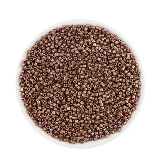 Handgefertigtes DIY Saatperlen-Set: 25 Farben, 2 mm, 1800 Stück, Röhrenzubehör