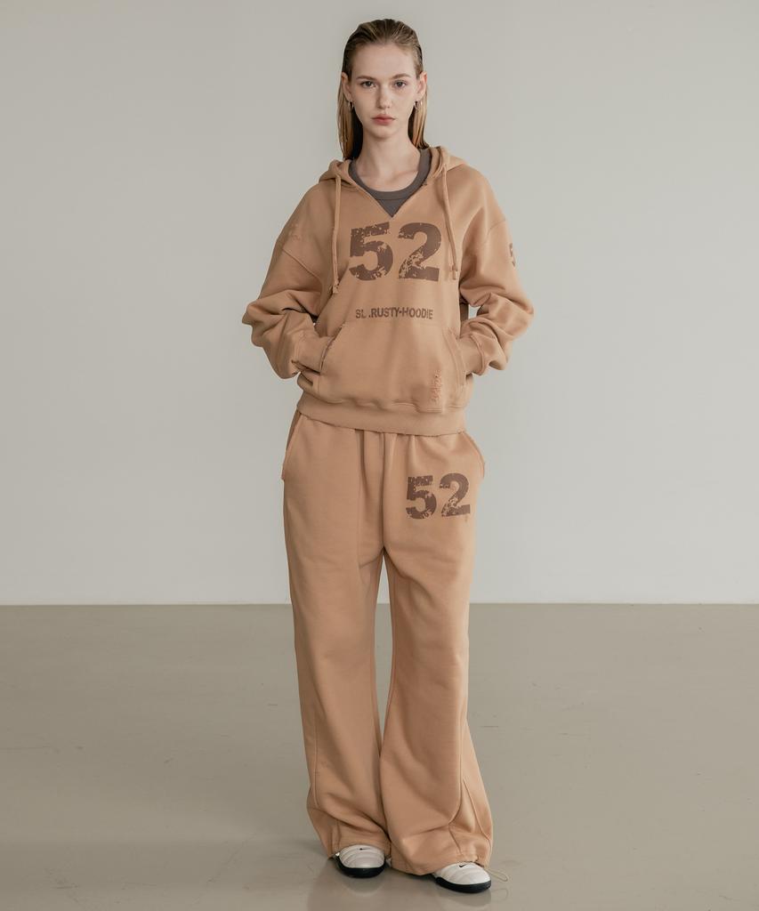 SSIN AND LEE (Uni) Rusty Cotton Sweatpants Beige