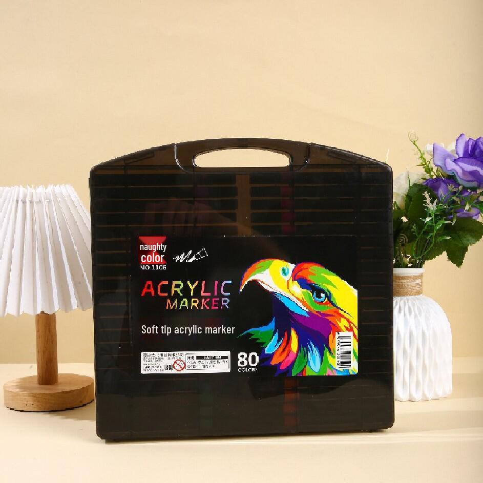 Acrylic Marker Soft Tip - Ideal for Students & Kids, Watercolor Pen for Art & Drawing Activities
