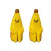 3D Printed Banana Figurines Decorative Ornament Banana Statue Sculpture for Home Office Desktop Decors Housewarming Gift
