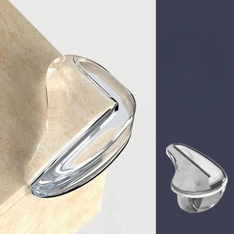 10Pcs L Shape Clear Anti Collision Coffee Table Furniture Corner Protectors Childrens Soft Corner Sheathing Living Room Decor