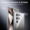 Case for Samsung Galaxy S25 Ultra, Flexible Reinforced Protection Shockproof Transparent Silicone