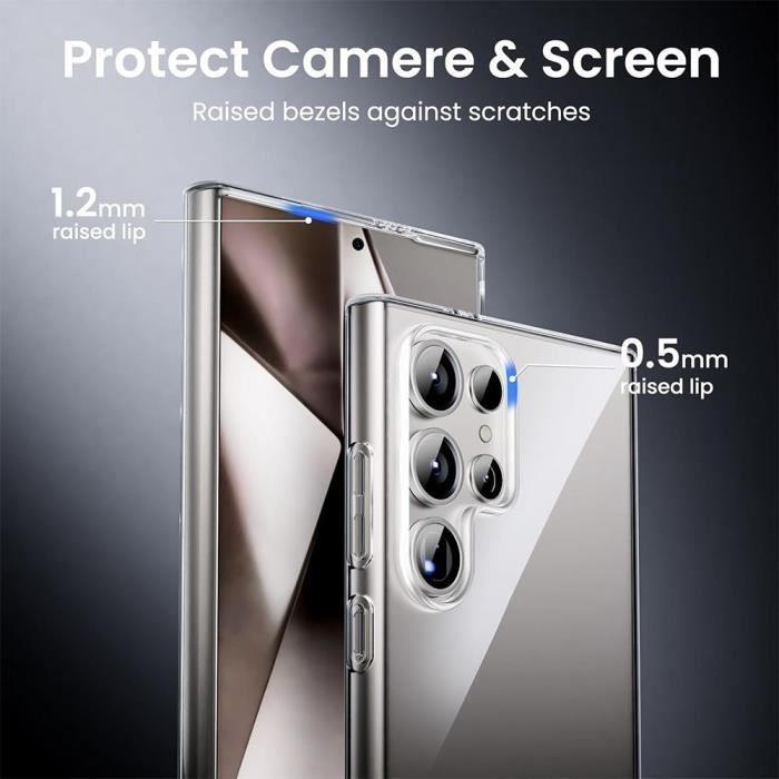 Case for Samsung Galaxy S25 Ultra, Flexible Reinforced Protection Shockproof Transparent Silicone