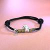 999 Sterling Silver Zodiac Red String Horse Bracelet