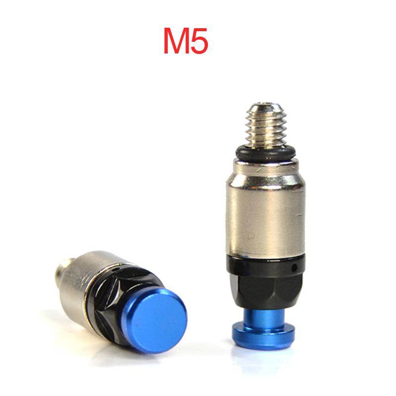 

Motorcycle Aluminum Brass Front Fork Bleeder Air Valves For duke300 900 950 1290 adventure Motorbikes M4x0.7 M5x0.8 Fork screws Pair M5 Blue