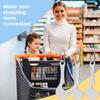 Bærbar Metal Indkøbsvogns Mønter Vogn Mønter Nøglering Dekorativ Nøglering Multipurpose Indkøb Anti-tab Nøglering
