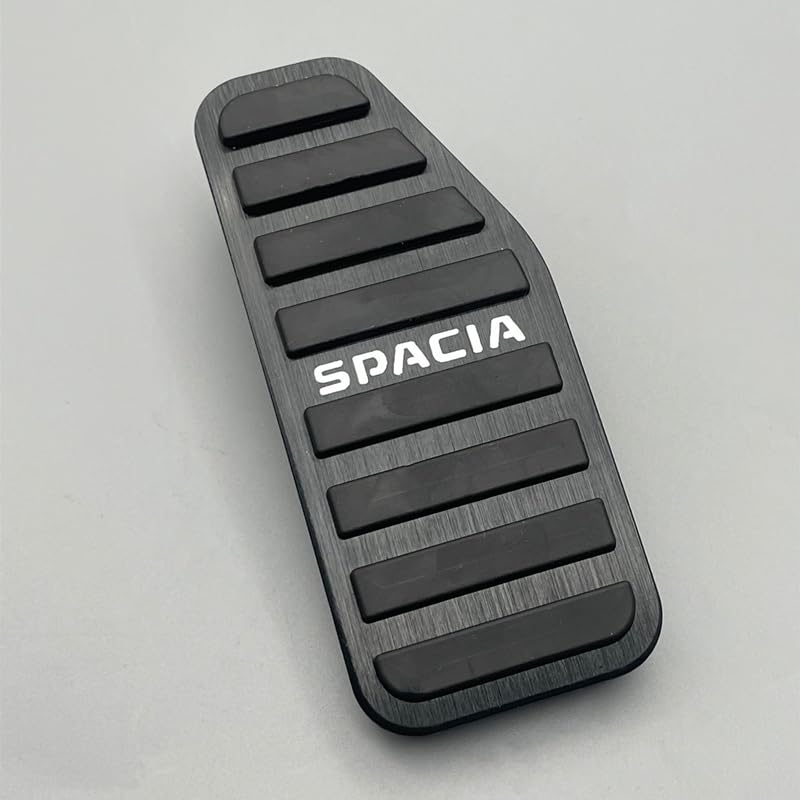 TADOKAPATU Aluminum Alloy and Rubber Pedal Covers for Suzuki Spacia Custom Black Safe Driving Interior Parts with Installation Fits all models from