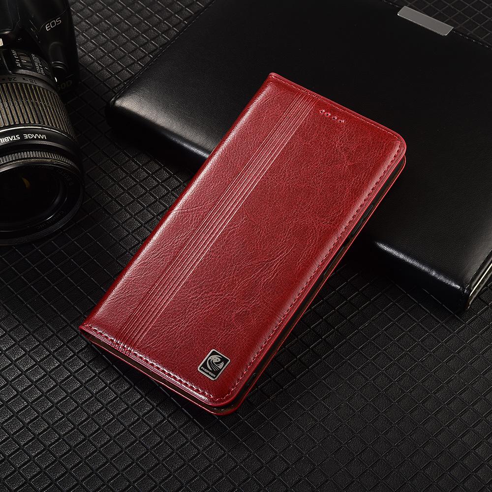 Vertical Line Genuine Leather Flip Case For Tecno Spark 9 10 10C 20 30 30C 40 40C Pro Plus 4G 5G Cover Card Cases Scratch Proof