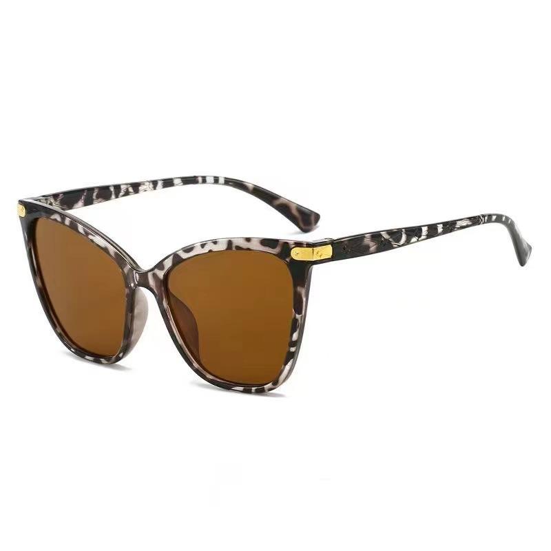 New Trendy Retro Cat Eye Sunglasses With Slimming And Large Frame Uv Resistant Driving Sunglasses 8825