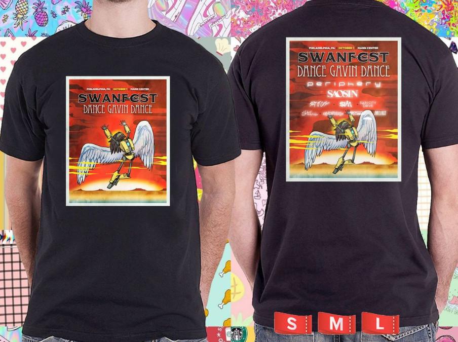 2023 LIVE SWANFEST MUSIC FESTIVAL BLACK TSHIRT shirt M