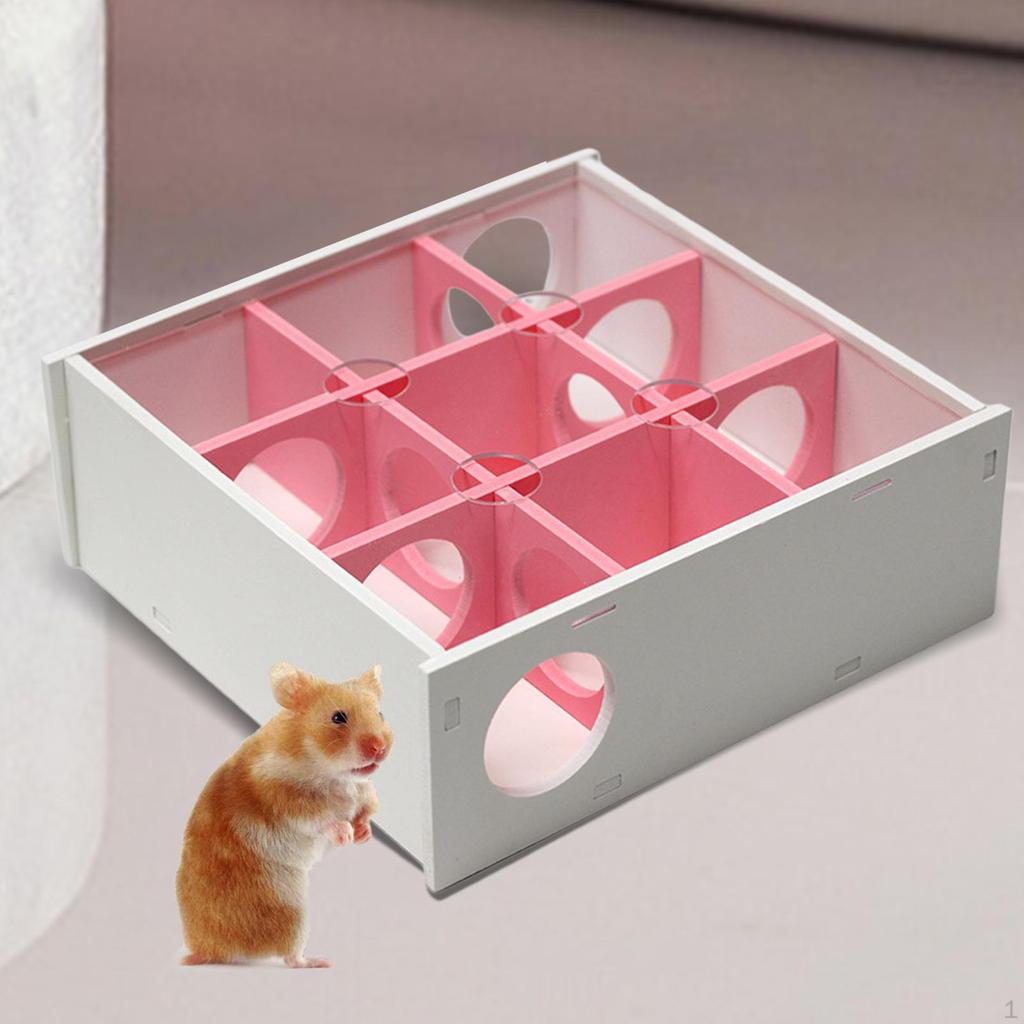 Funny Hamster Maze Tunnel Puzzle Toy Activity Sport Transparent Playhouse Small Animals for Dwarf
