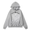 Sp5der Hoodie Unisex Oversized Cotton Pullover With Foil Letter Print Streetwear Sweatshirt Teens