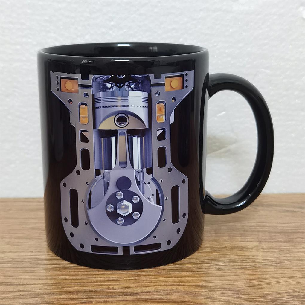 New Funny Engineer Mug Espresso Cups Engine Mugs Latte Mugs Cool Coffee Mugs Mechanical Engine Ceramic Mug Desk Decor Funny Cup