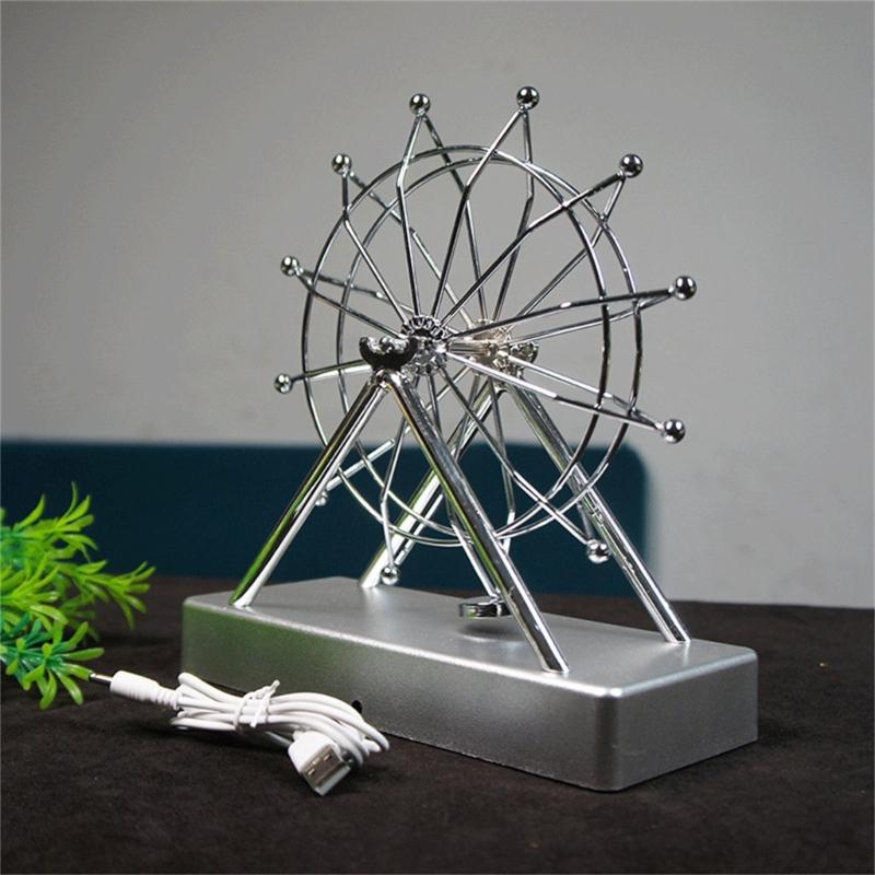 Macchina del Moto Perpetuo Elettrica Ruota Panoramica Bilancia Giocattolo da Scrivania Ornamento Decorativo Kinetiche Opere d'Arte per Arredamento Casa