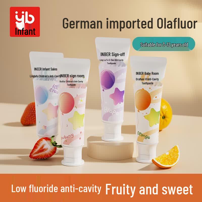 INBER Low Fluoride Kids  Toothpaste