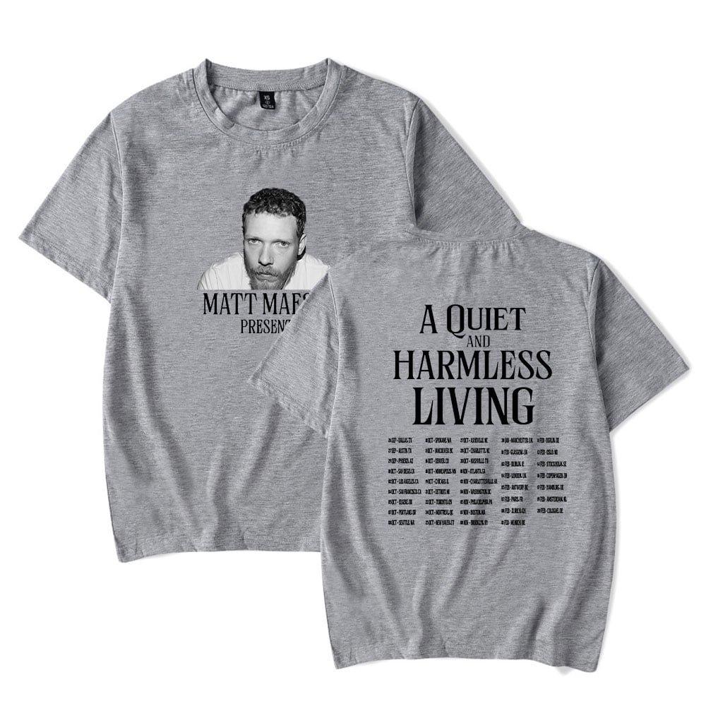 Matt Maeson A Quiet And Harmless Living Tour Merch Tshirt unisex roleplaying fashion trend streetwear top S