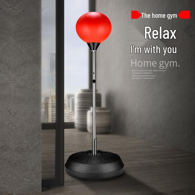 Freestanding Adult Boxing Speed Ball Reaction Trainer and Punching Bag Tumbler.