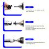 Ratchet Drive Reducer 4Pcs Low Profile Impact Socket Adapter Set, 1/4" to 3/8", 3/8" 1/2", 1/2" 3/4", 3/4" 1", for Tight Spaces Cordless Drill