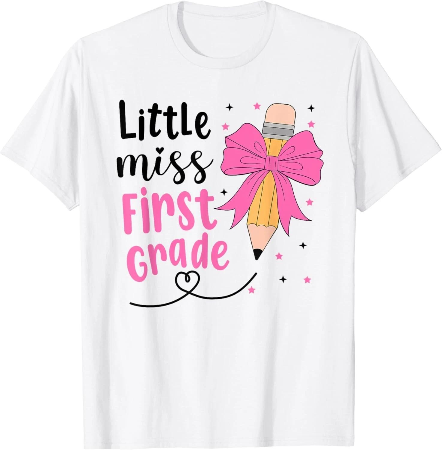 

Little Miss First Grade Back To School Rainbow Girls Gift Unisex T-Shirt S