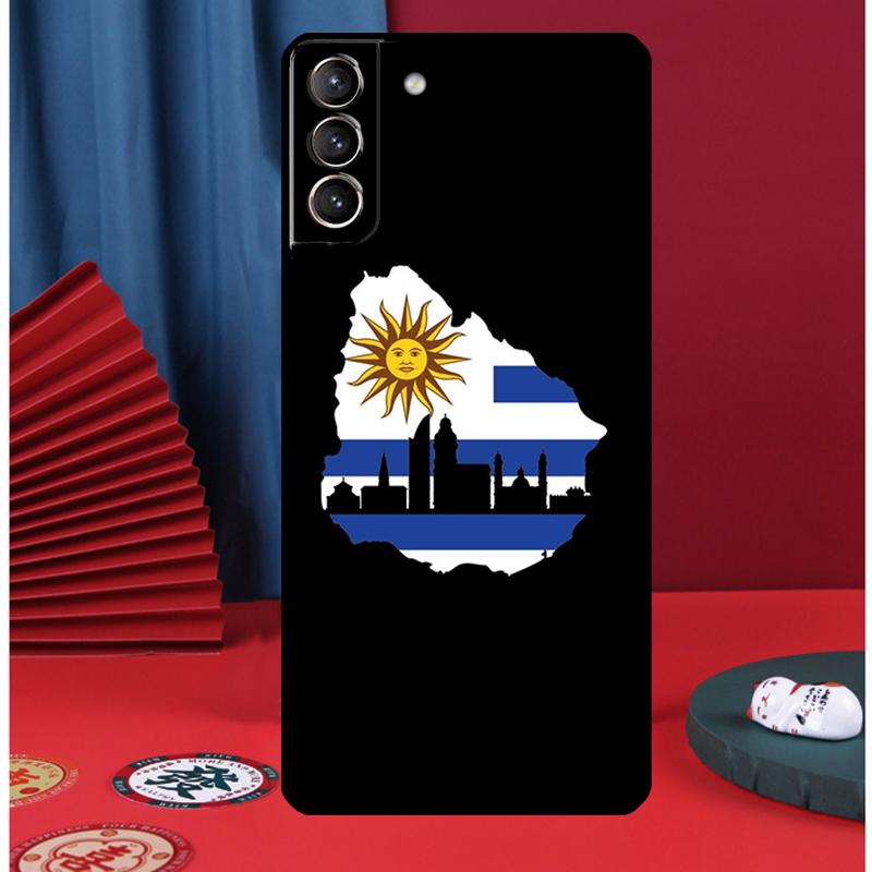 Uruguay Flag Phone Case For Samsung Galaxy S25 Ultra S9 S10 S20 S21 S22 Plus S23 FE S24 Ultra Back Cover