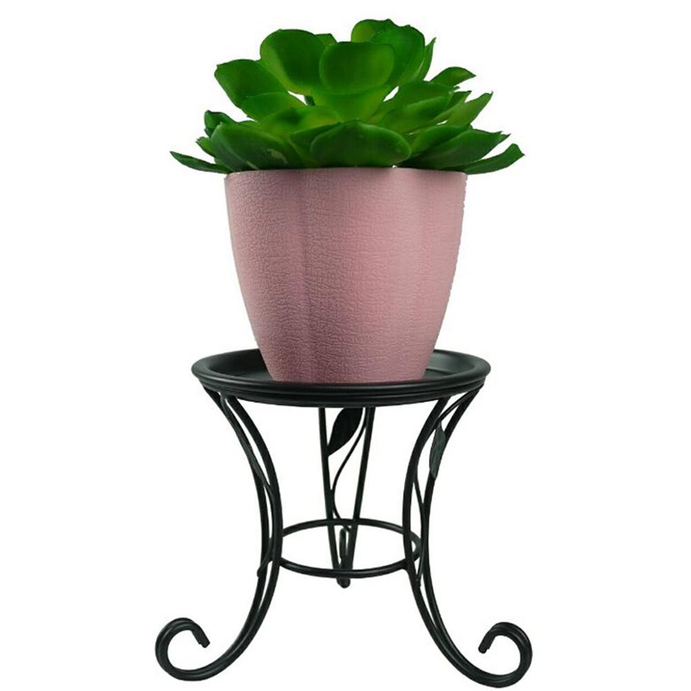 Good-Flower Stool Metal Flower Stand,European Style Stool Balcony Floor Garden Flower Pot Planter Holder Decor Plant Shelve