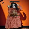 KX4B Sound Activated Ghostly Doll with Glowing Eye For Outdoor Halloween Decoration