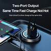 Mini 200w Car Charger Lighter Fast Charging 100w Pd Usb Type C Dual Ports Invisible Metal Charger For Xiaomi Samsung Huawei