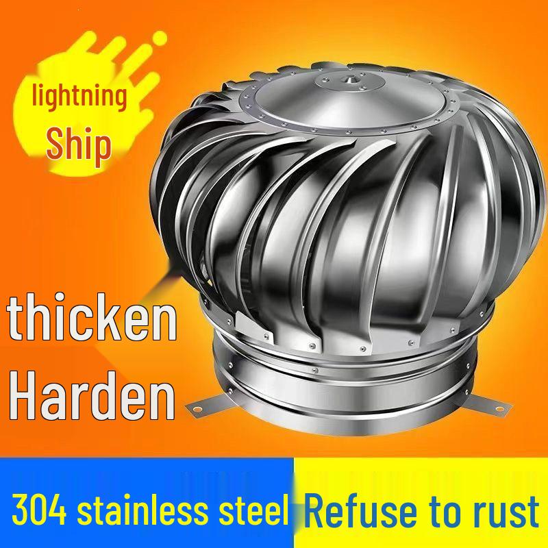 304 Stainless Steel Non-Powered Wind Cap Ventilator for Factory and Pigsty Ventilation