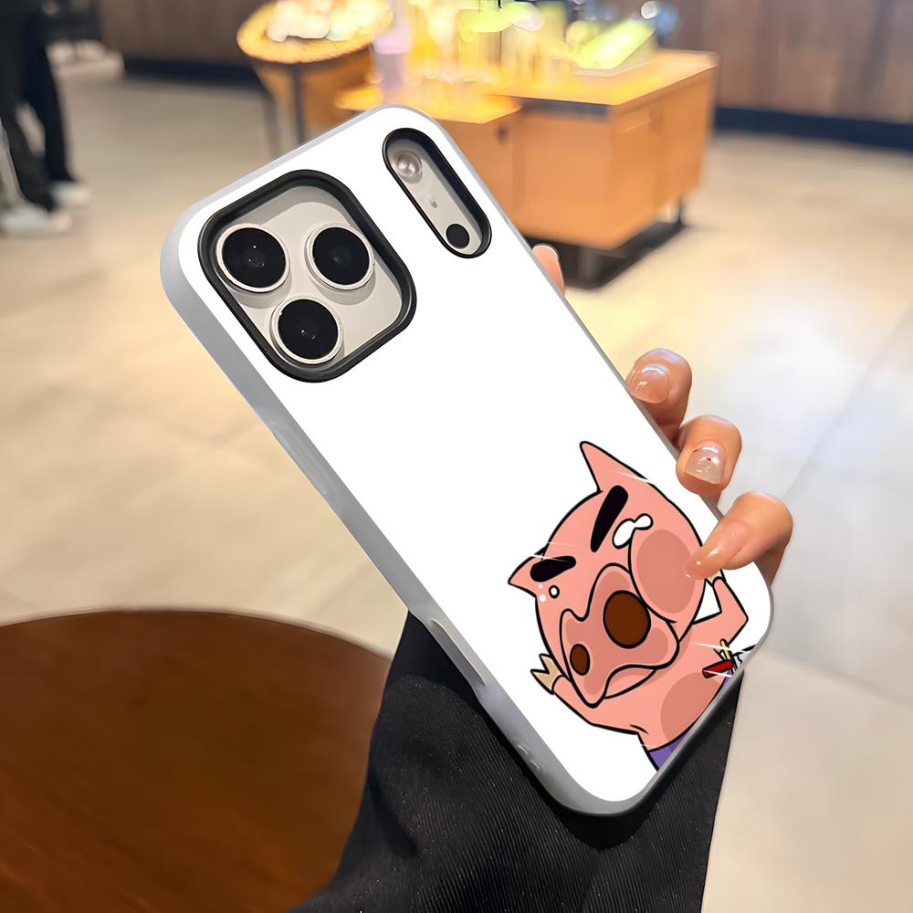 Anime Buriburizaemon Pig Phone Case For IPhone 17 Air 16 E 15 14 Plus 13 12 11 Pro Max Jelly 2 In 1 Protective Case