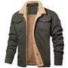 Men's Autumn and Winter Plus Velvet Jacket Cotton Workwear Casual Men's Top Coat