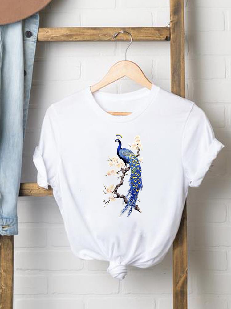 (Asian Size) lovely flower cute 90s  Print Female Women printing Fashion Tee Top Clothing T Shirt Woman Short Sleeve Graphic T-shirts