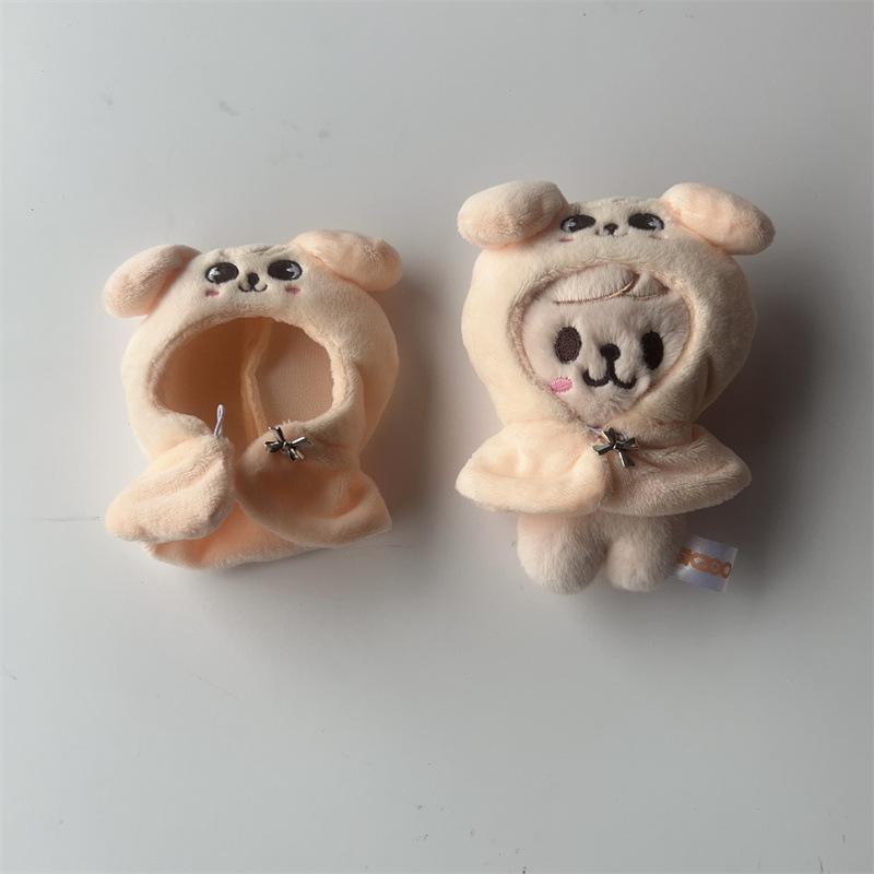 SKZ Seoul FM Live Stray Kids Plush Toy 12cm Doll Cloak Fashion Keychain Fan Commemorative Item Children's Gift
