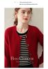 2024 Women's Cashmere Ribbed Round Neck Loose Knit Cardigan Sweater for Autumn/Winter