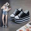 Fashion High quality 12cm Platform Wedge Sneakers Shoes Slippers for Women Shoes Spring Autumn Breathable Summer Shoes Mules Breathable