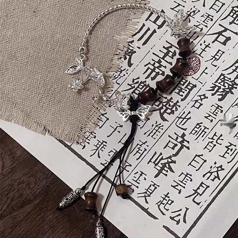 

Изысканный браслет-бабочка от Chendie: Ювелирные изделия высокого класса, нишевые в китайском стиле для девочек в этническом дизайне легкой роскоши.