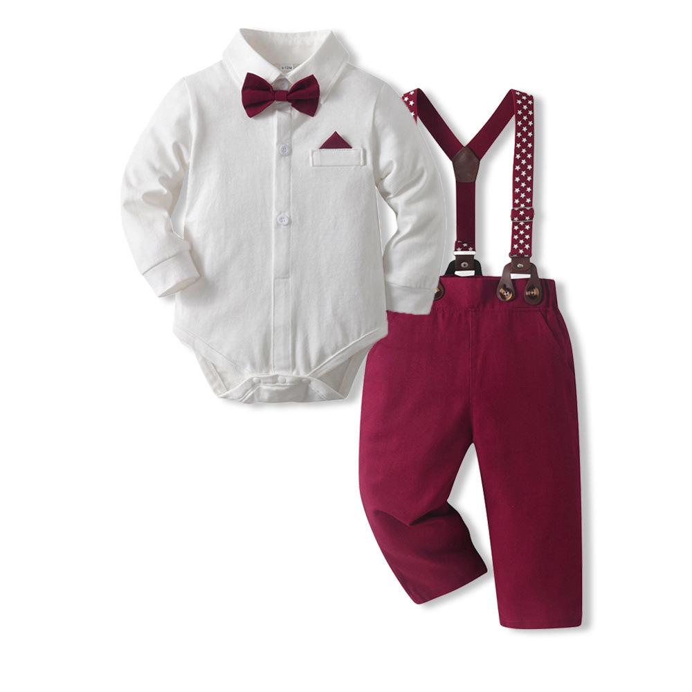 Kūdikių ir mažų vaikų pavasario/rudens suknelių rinkiniai, medvilniniai berniukų kombinezonai, mieli vaikiški pavasario išvykų drabužiai