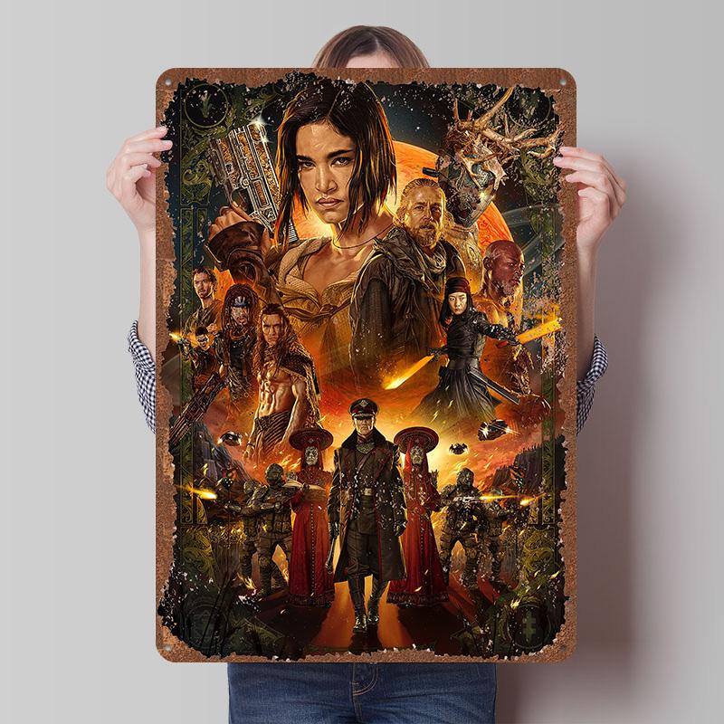 Rebel Moon Print Tinplate Posters Customizable Wall Art Retro Vintage Metal Tin Signs for Home and Decoration Gaming Desk Decor