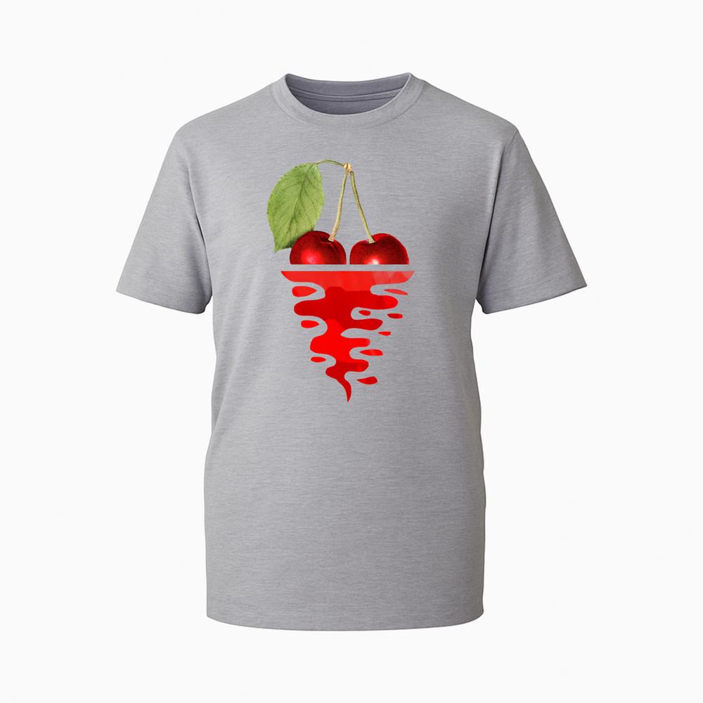 Melting Cherry Graphic TShirt Vintage Cherry Unisex 100 Novelty Gift TTop