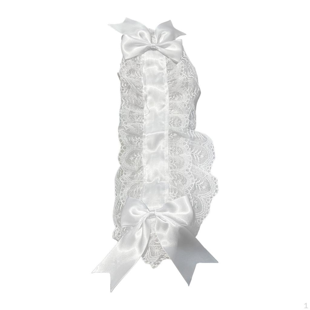 Bowknot Lace Headband Bandanna Tea Party Stylish Women Hair Hoop Maid Band