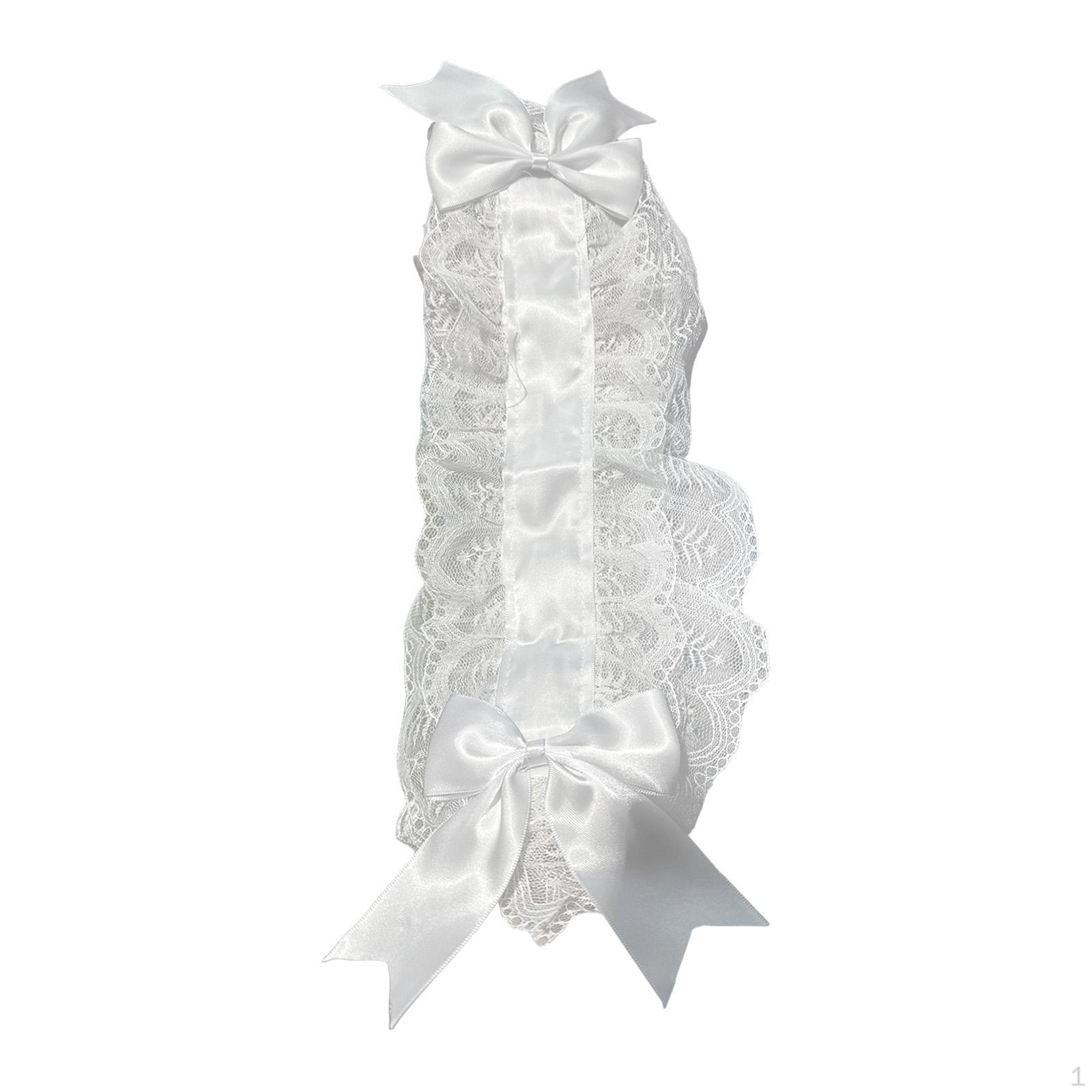 

Бандана с кружевом и бантом, повязка на голову, стильная женская заколка для волос, горничная белый