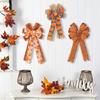 Butterfly Knot Thanksgiving Hanging Door Decoration Handmade Polyester Ribbon Bowknot Ornament Festives Accessories