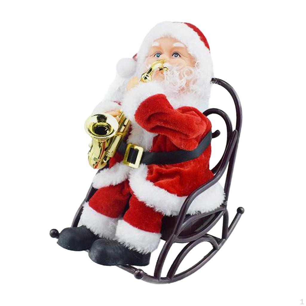 Weihnachten Weihnachtsmann Ornamente Elektrische Statue Kamin Büro Sammlerstück Skulptur Auto