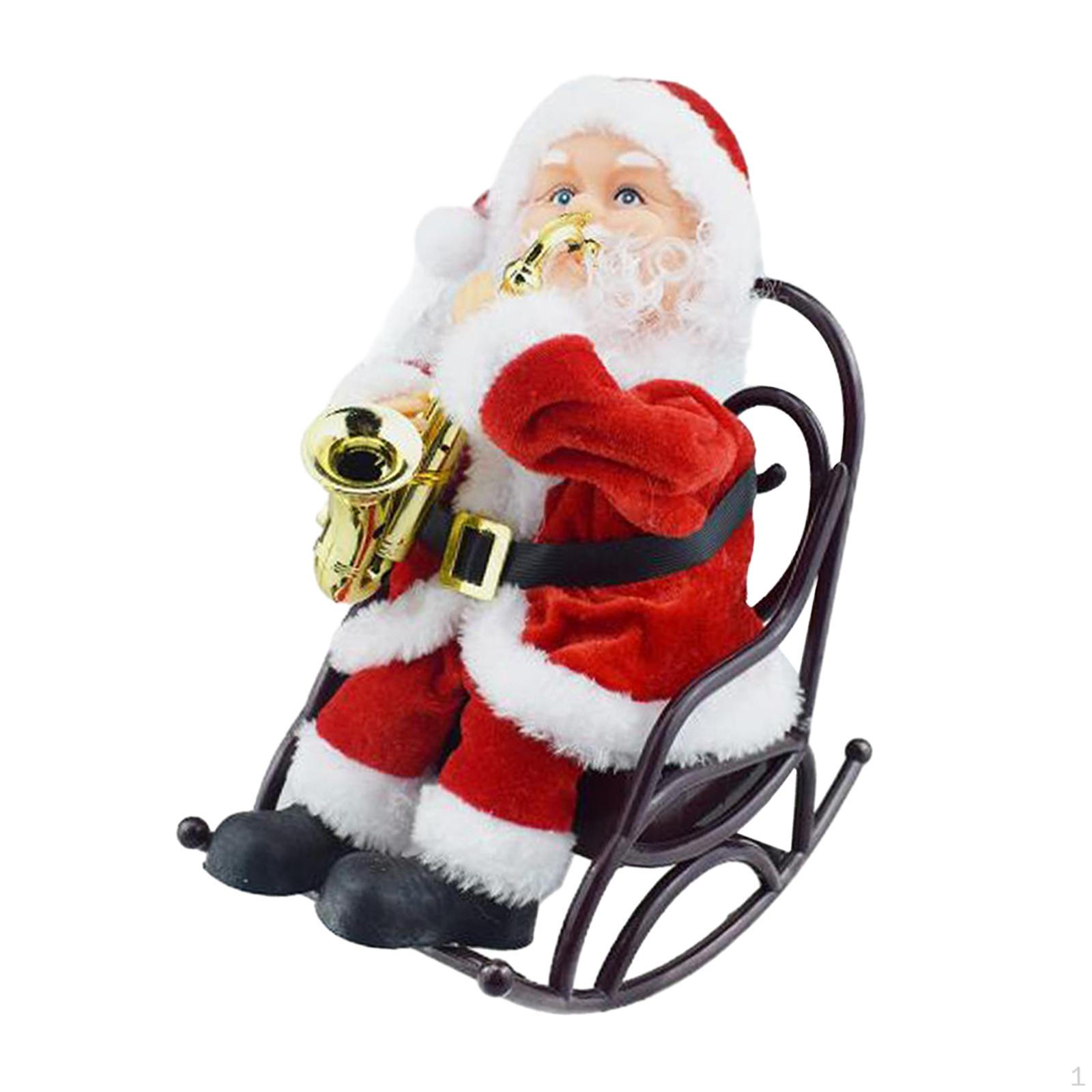 

Рождественские украшения Санта-Клауса, электрическая статуя, камин, офисная Коллекционная скульптура, автомобиль