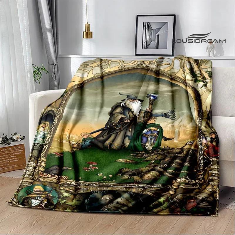 L-Lord of the Rings printed blanket Warm Flannel Blankets Soft and Comfortable Home Travel Blanket bed linings Birthday Gift