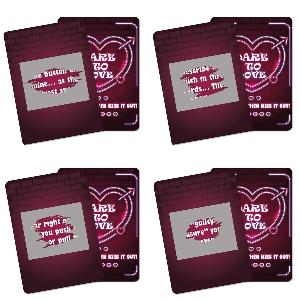46 Red Couple Interaction Cards, Exclusive Scratch-off Game Cards For Couples, Adult Toys.